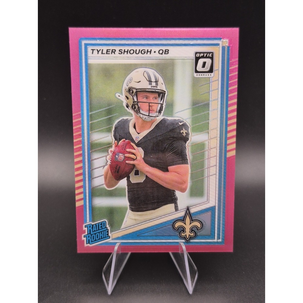 2025 Donruss Optic Tyler Shough #304 Rated Rookie Preview Pink (RC)‎ Saints